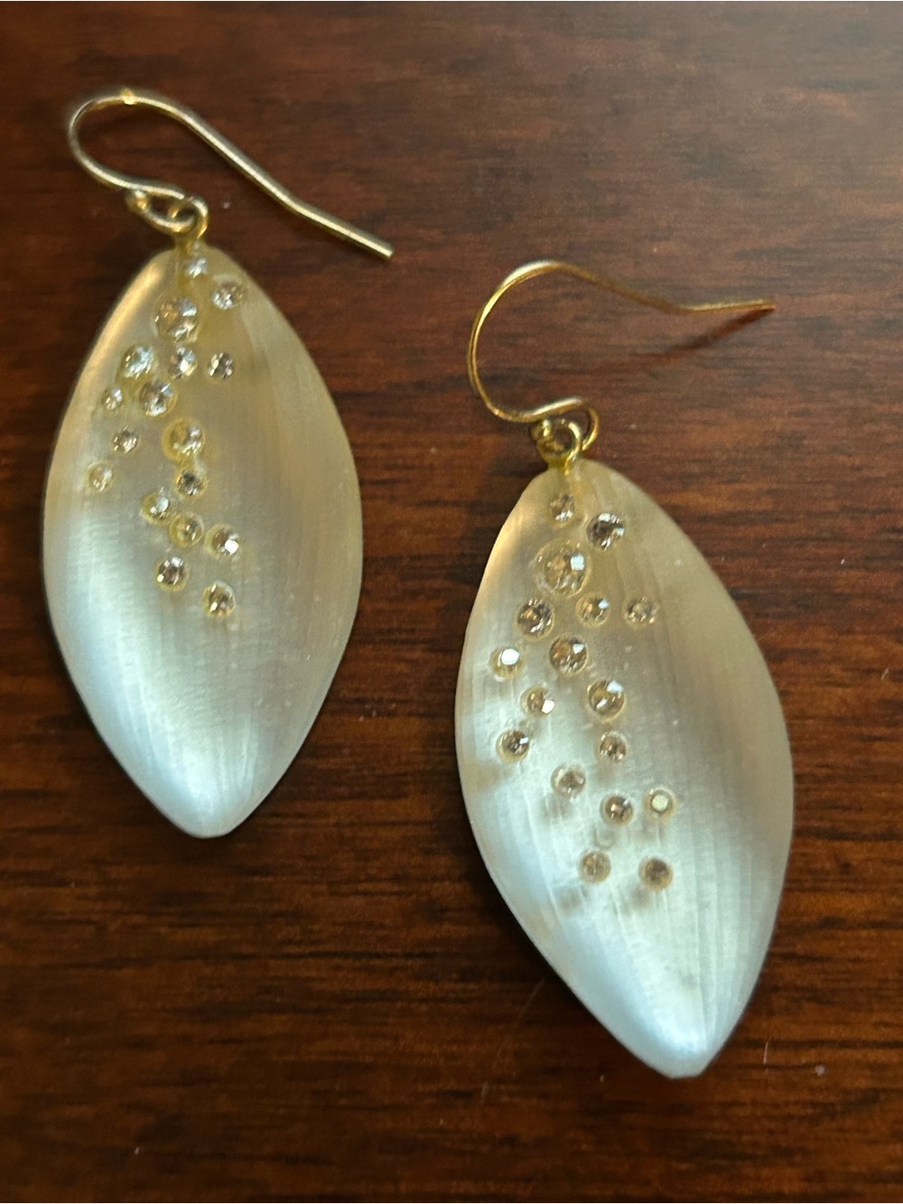 Designer Alexis Bittar Lucite Pendant and Earrings.
